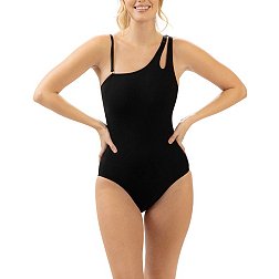 Dolfin Women's Asymmetrical One Piece Swimsuit