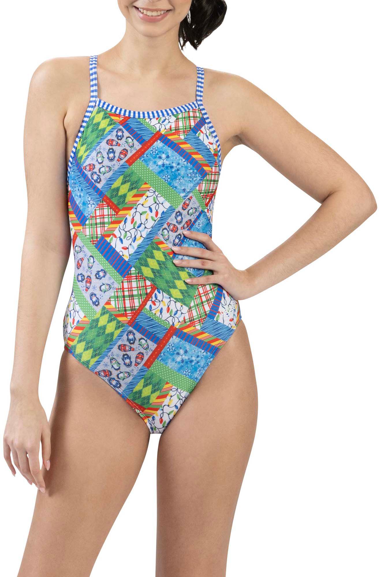Dolfin Women's Uglies Snow Day Printed One Piece Swimsuit