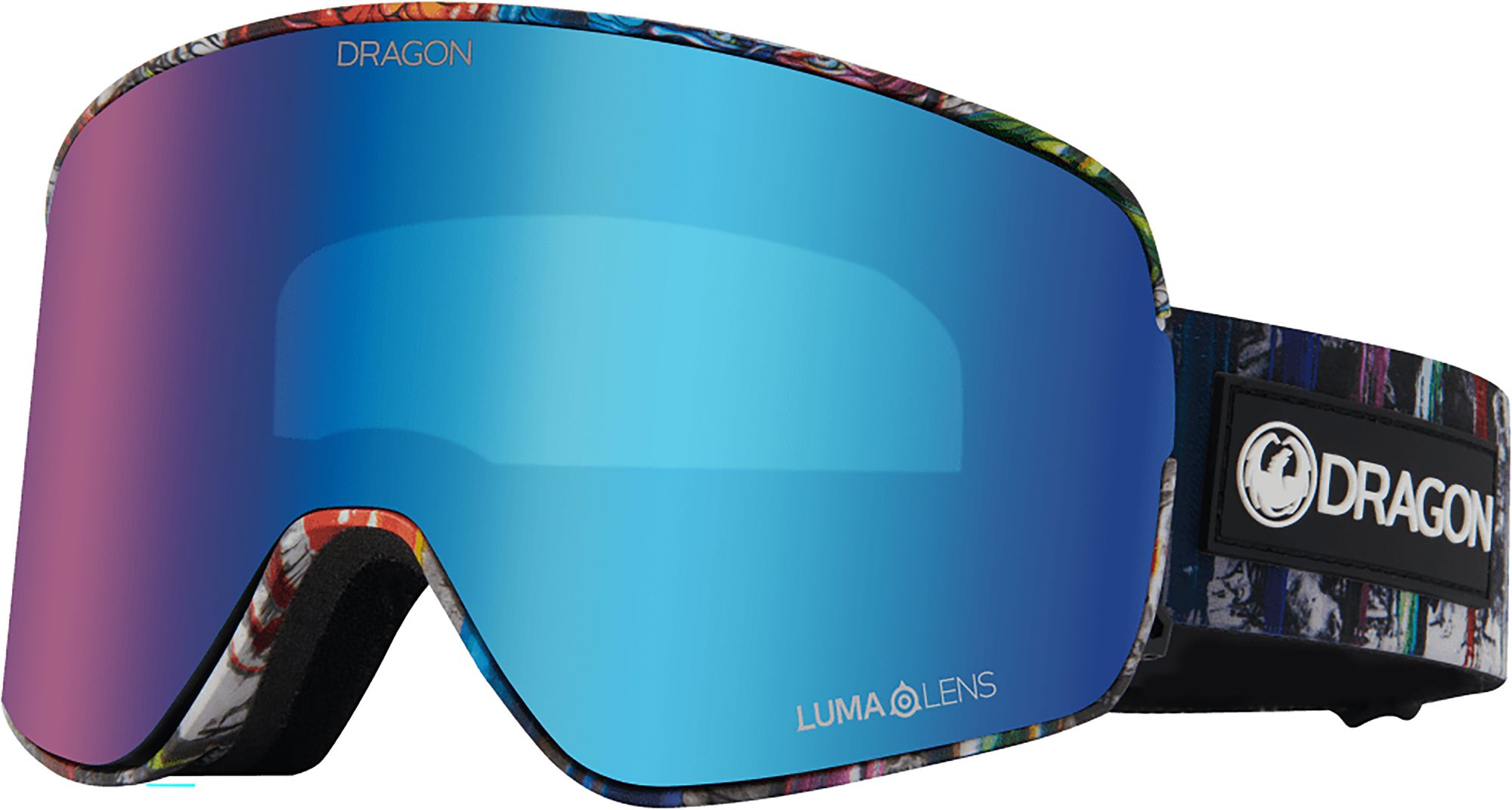 Photos - Sunglasses Dragon Chris Benchetler NFX2 Goggles with Bonus Lens, Multi/Blue 23DRAUDRG 