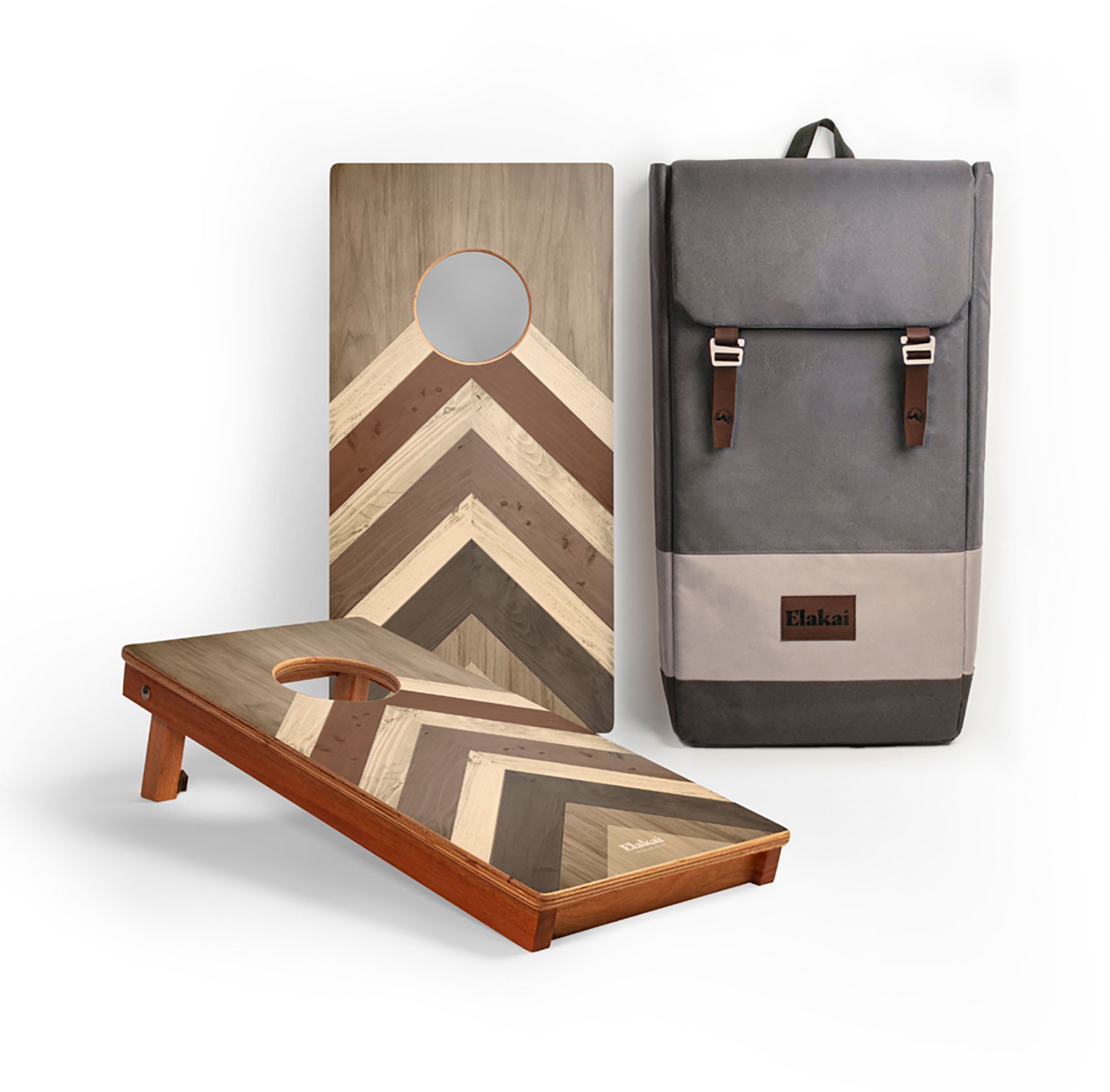 Elakai Travel 1' x 2' Cornhole Boards with Carrying Backpack