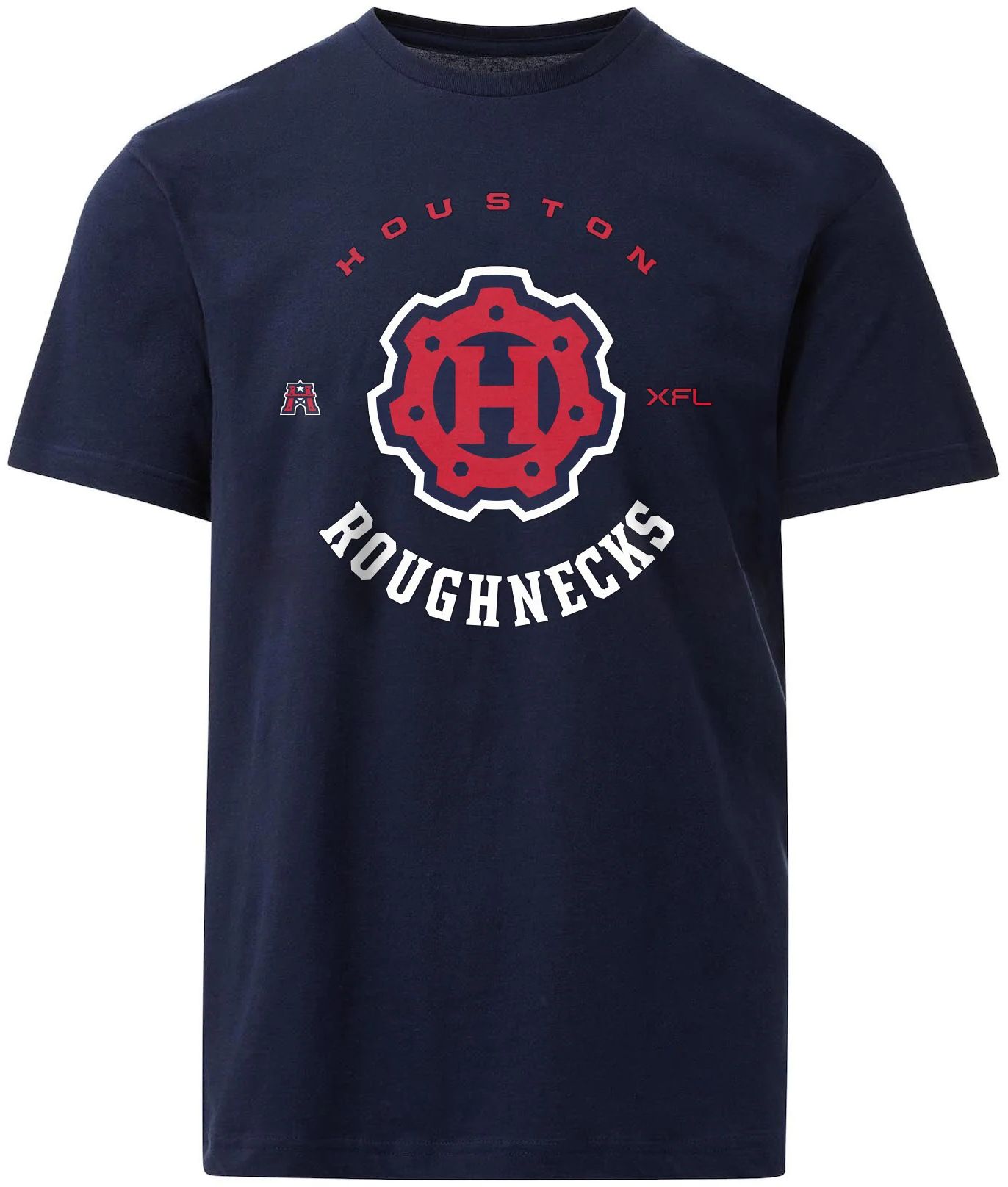 Houston Roughnecks Men's 2nd Circle Navy T-Shirt