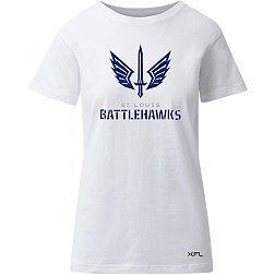 St. Louis BattleHawks Men's Basic Short Sleeve T-Shirt Gray 3X
