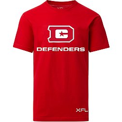 XFL Youth D.C. Defenders Lockup Logo Red T-Shirt