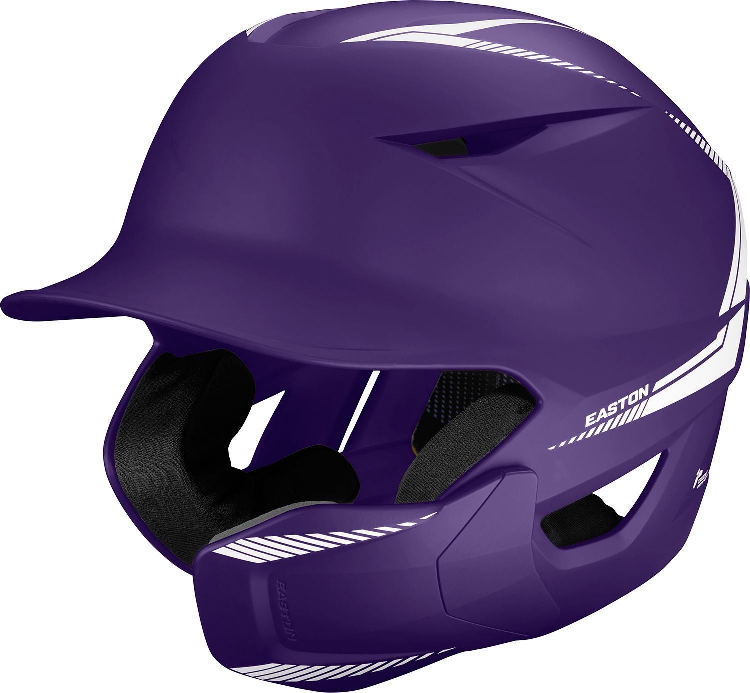Easton Senior Elite Max Baseball Batting Helmet w/ Adjustable Jaw Guard - Purple