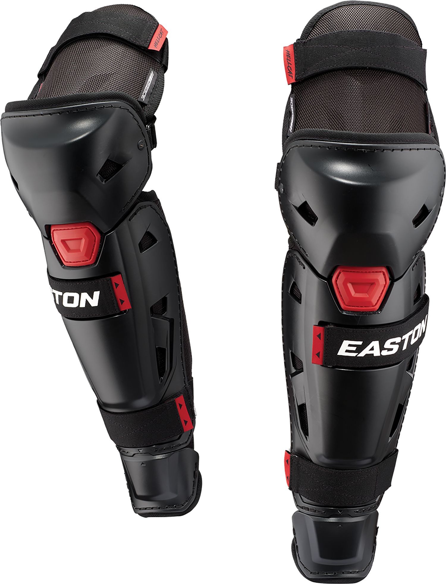 Easton Hellcat Slowpitch Softball Leg Guards, Small/Medium, Black