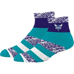 For Bare Feet Charlotte Hornets Rainbow Cozy Socks