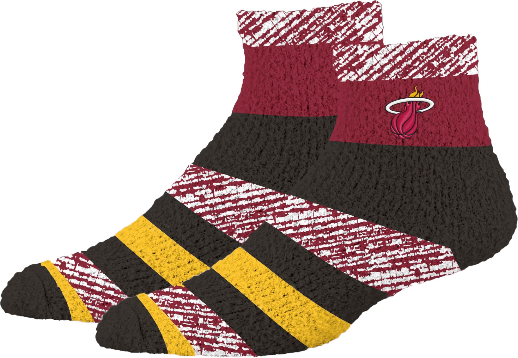 For Bare Feet Miami Heat Rainbow Cozy Socks