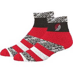 For Bare Feet Portland Trail Blazers Rainbow Cozy Socks