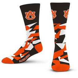 For Bare Feet Auburn Tigers Shattered Camo Crew Socks