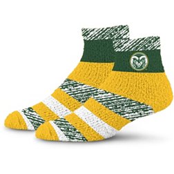 For Bare Feet Colorado State Rams Stripe Cozy Socks