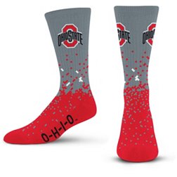 For Bare Feet Ohio State Buckeyes Spray Zone Crew Socks