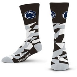 For Bare Feet Penn State Nittany Lions Shattered Camo Crew Socks