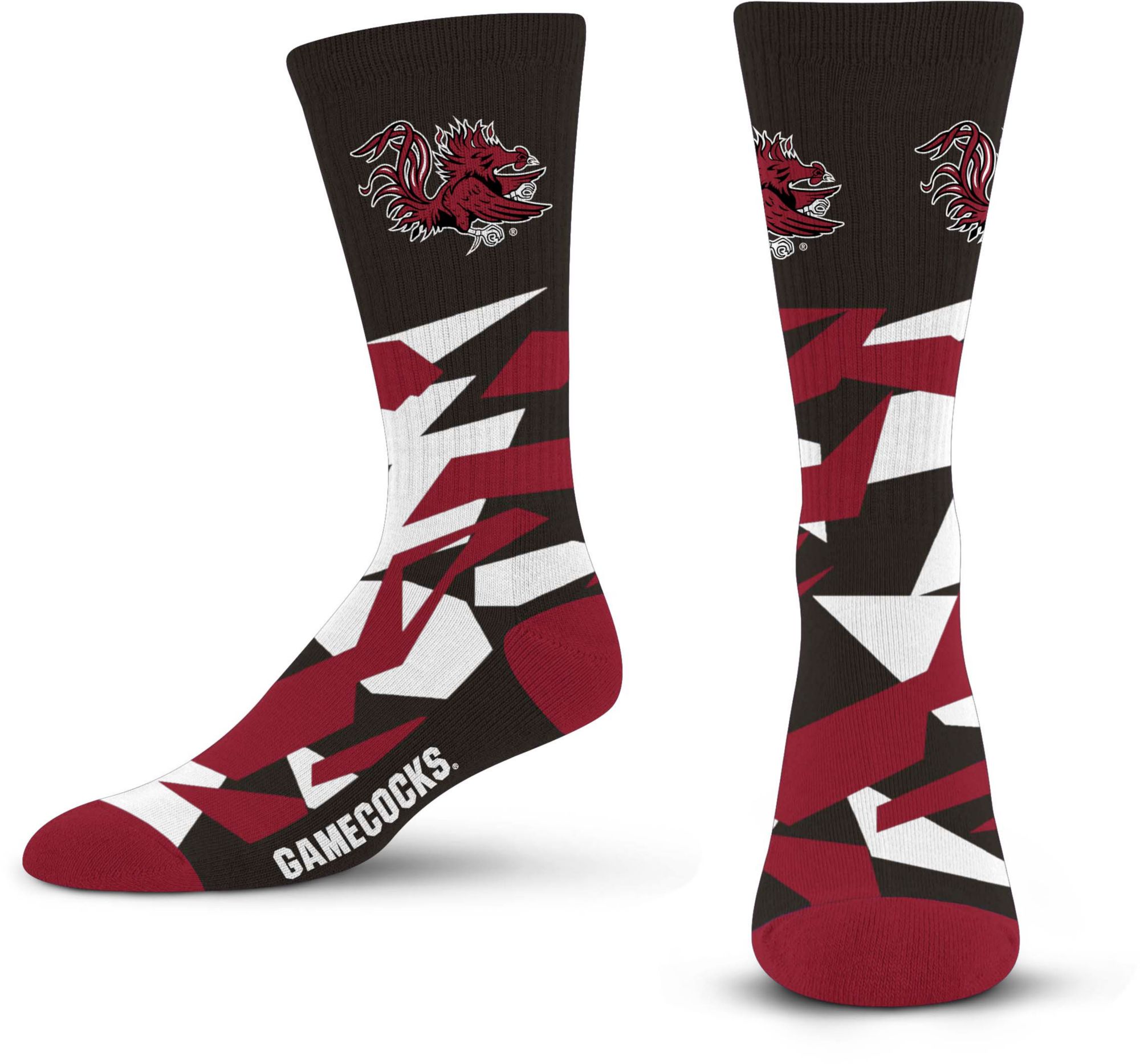 For Bare Feet South Carolina Gamecocks Shattered Camo Crew Socks