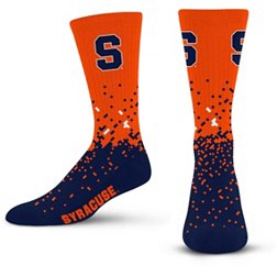 For Bare Feet Syracuse Orange Spray Zone Crew Socks