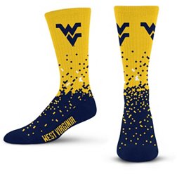 For Bare Feet West Virginia Mountaineers Spray Zone Crew Socks