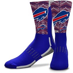 For Bare Feet Buffalo Bills Zubaz Crew Socks