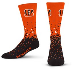 For Bare Feet Cincinnati Bengals Spray Zone Socks