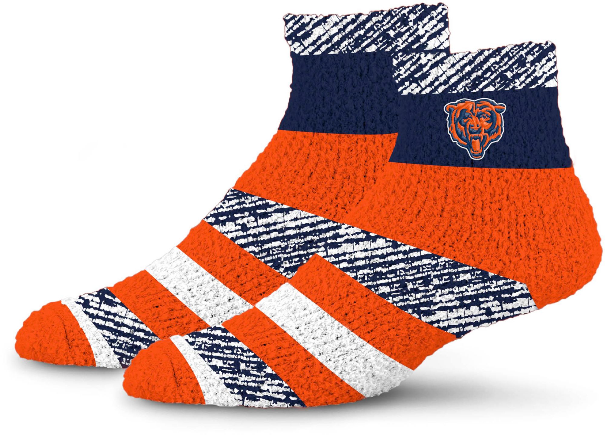 For Bare Feet Chicago Bears Rainbow Cozy Socks