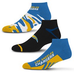 For Bare Feet Los Angeles Chargers 3-Pack Camo Socks