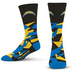 For Bare Feet Los Angeles Chargers Shattered Camo Socks