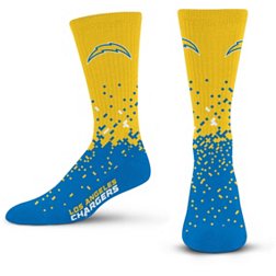 For Bare Feet Los Angeles Chargers Spray Zone Socks