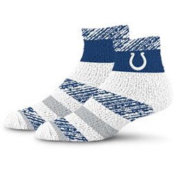 For Bare Feet Indianapolis Colts Rainbow Cozy Socks