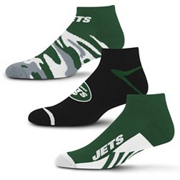 For Bare Feet New York Jets 3-Pack Camo Socks