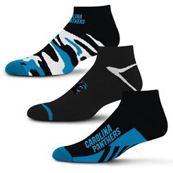 For Bare Feet Carolina Panthers 3-Pack Camo Socks