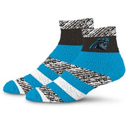 For Bare Feet Carolina Panthers Rainbow Cozy Socks
