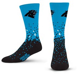 For Bare Feet Carolina Panthers Spray Zone Socks