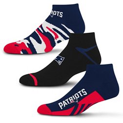 For Bare Feet New England Patriots 3-Pack Camo Socks