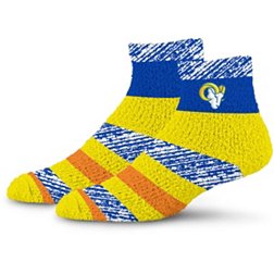 For Bare Feet Los Angeles Rams Rainbow Cozy Socks