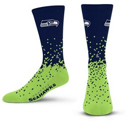 For Bare Feet Seattle Seahawks Spray Zone Socks