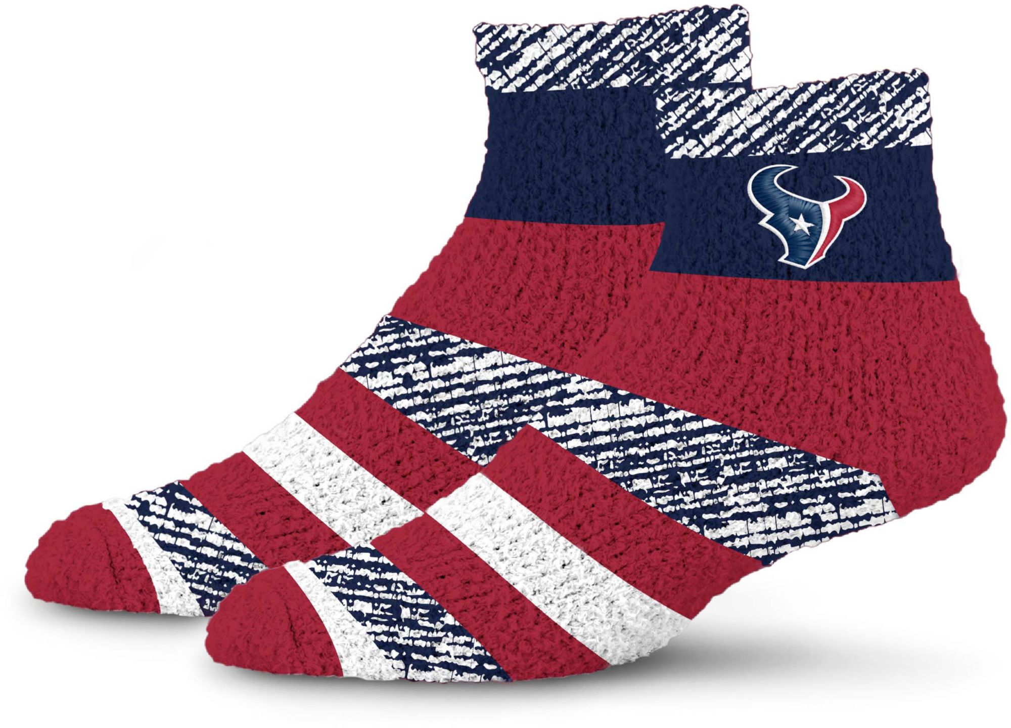For Bare Feet Houston Texans Rainbow Cozy Socks
