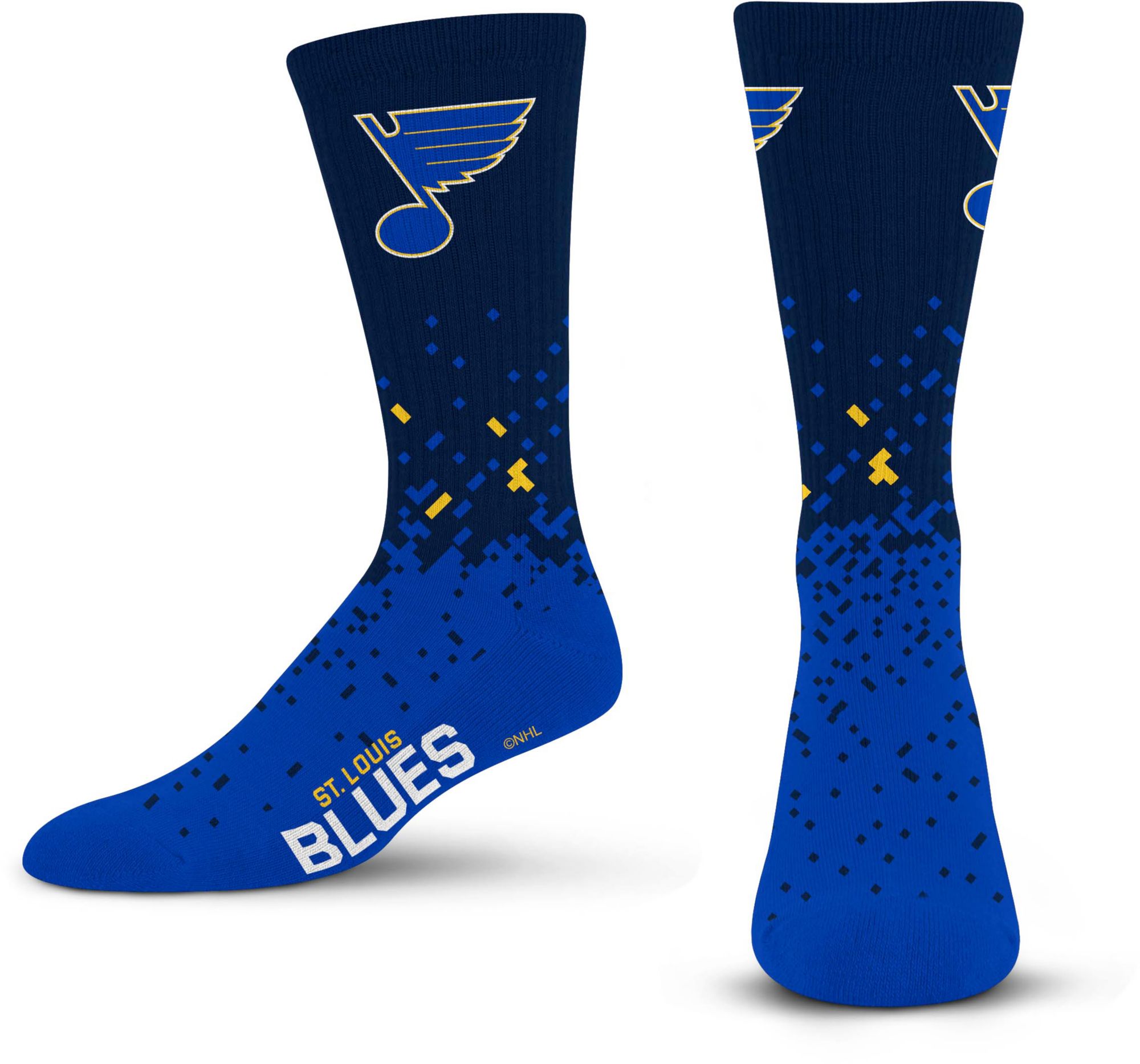 For Bare Feet St. Louis Blues Spray Zone Crew Socks