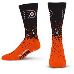 For Bare Feet Philadelphia Flyers Spray Zone Crew Socks
