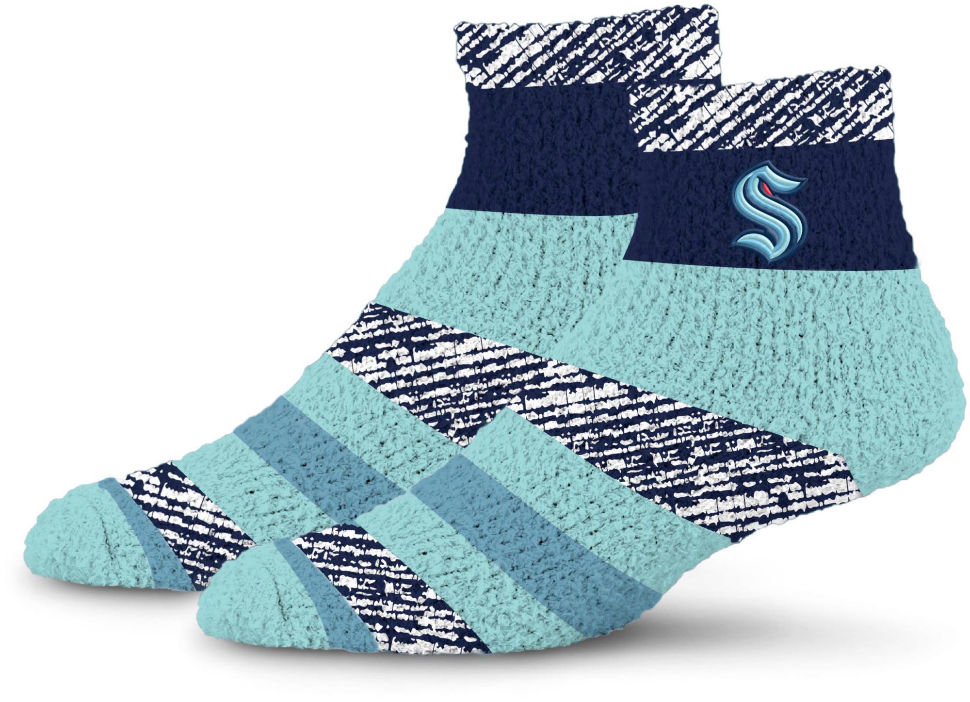 For Bare Feet Adult Seattle Kraken Rainbow Cozy Socks