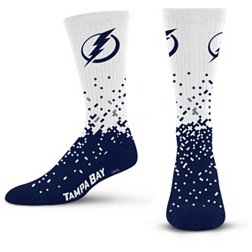 For Bare Feet Tampa Bay Lightning Spray Zone Crew Socks