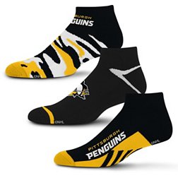 For Bare Feet Pittsburgh Penguins 3-Pack Camo Socks