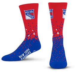 For Bare Feet New York Rangers Spray Zone Crew Socks