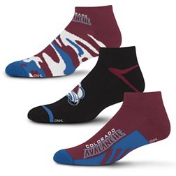For Bare Feet Colorado Avalanche 3-Pack Camo Socks