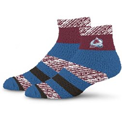 For Bare Feet Adult Colorado Avalanche Rainbow Cozy Socks