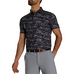 Footjoy Men's Cloud Camo Lisle Self Collar Golf Polo