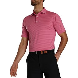 FootJoy Men's Pencil Stripe Lisle Golf Shirt