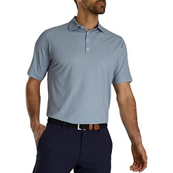 FootJoy Men's Texture Print Stretch Pique Golf Shirt