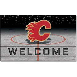FANMATS Calgary Flames Rubber Door Mat