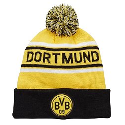 Fan Ink Adult Borussia Dortmund 2023 Aspen Yellow Pom Knit Beanie