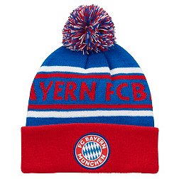 Fan Ink Adult Bayern Munich 2023 Aspen Blue Pom Knit Beanie