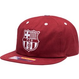 Fan Ink Adult FC Barcelona 2023 Logo Red Snapback Hat