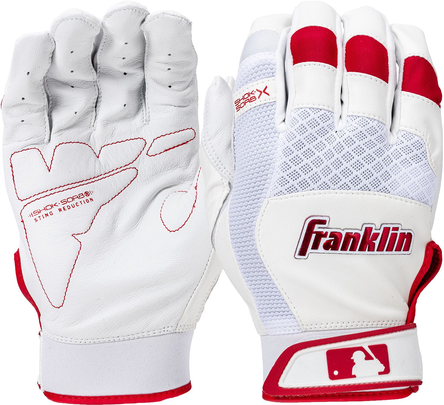 Franklin Adult Shok-Sorb X Batting Gloves